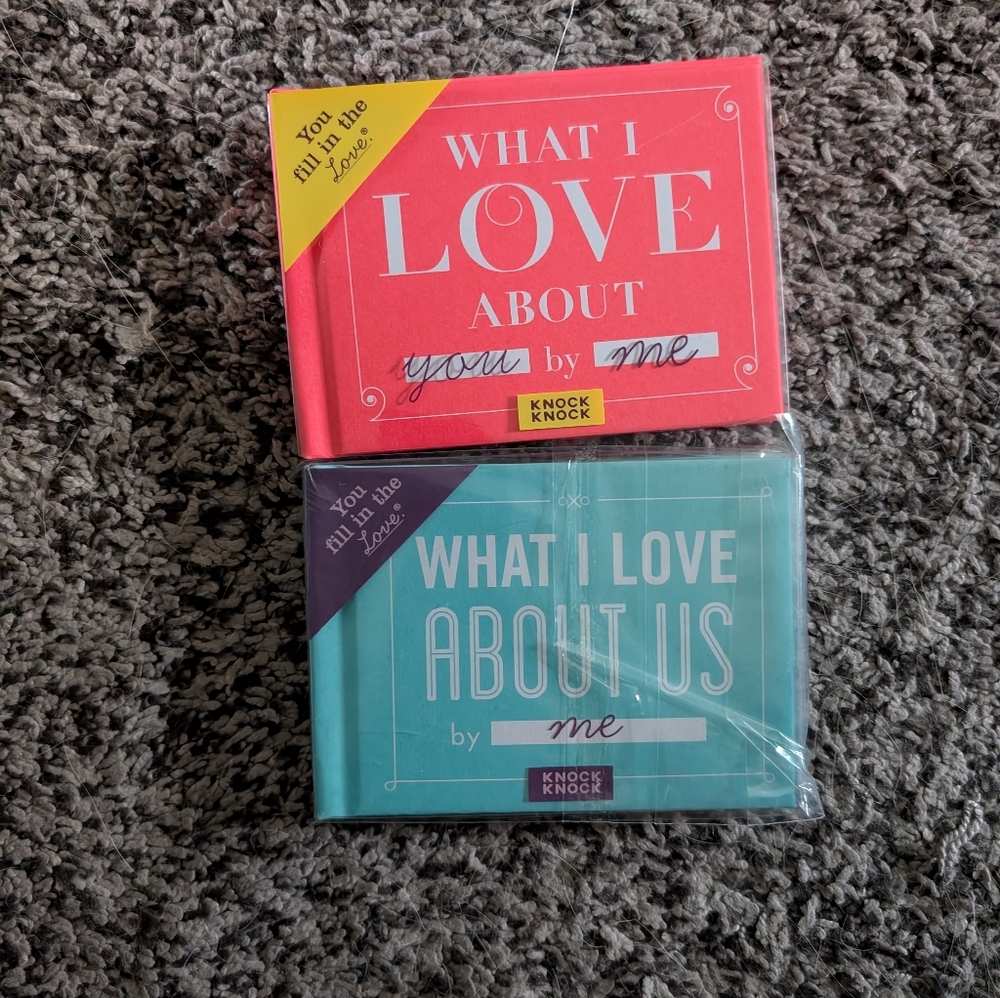 Knock Knock Pink and Teal Love Books